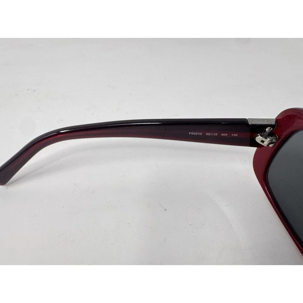 Fendi FS5210 Sunglass Frames Only 55-15-135 Red Burgundy Italy 604 Authentic